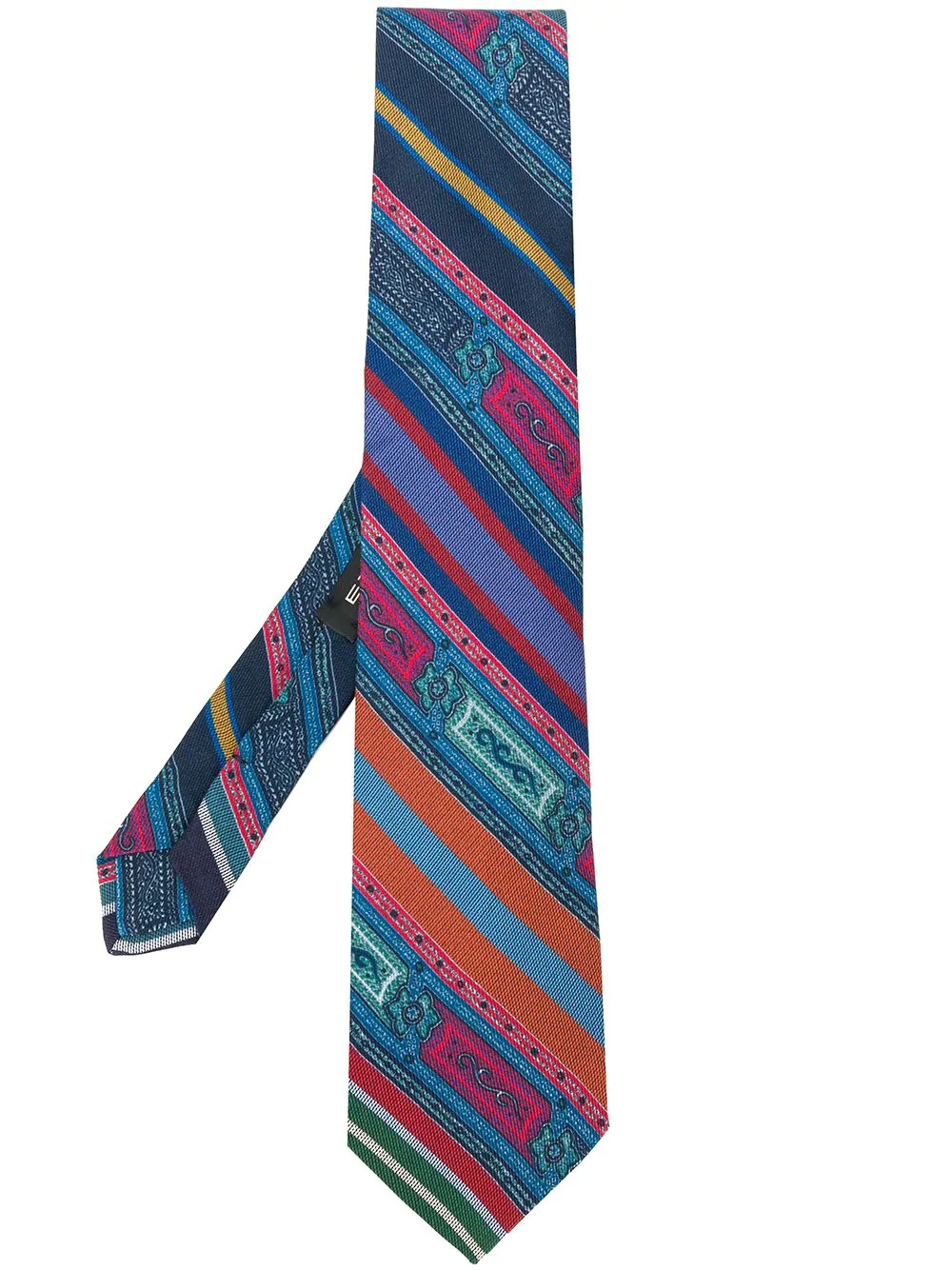 striped print tie - 1