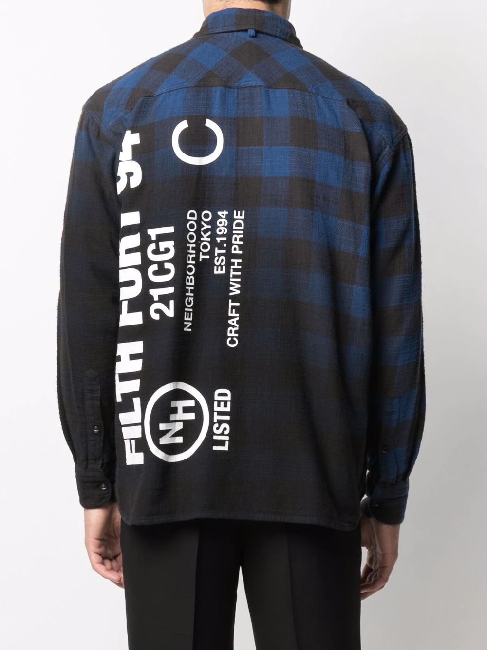 Fade plaid-check shirt - 5