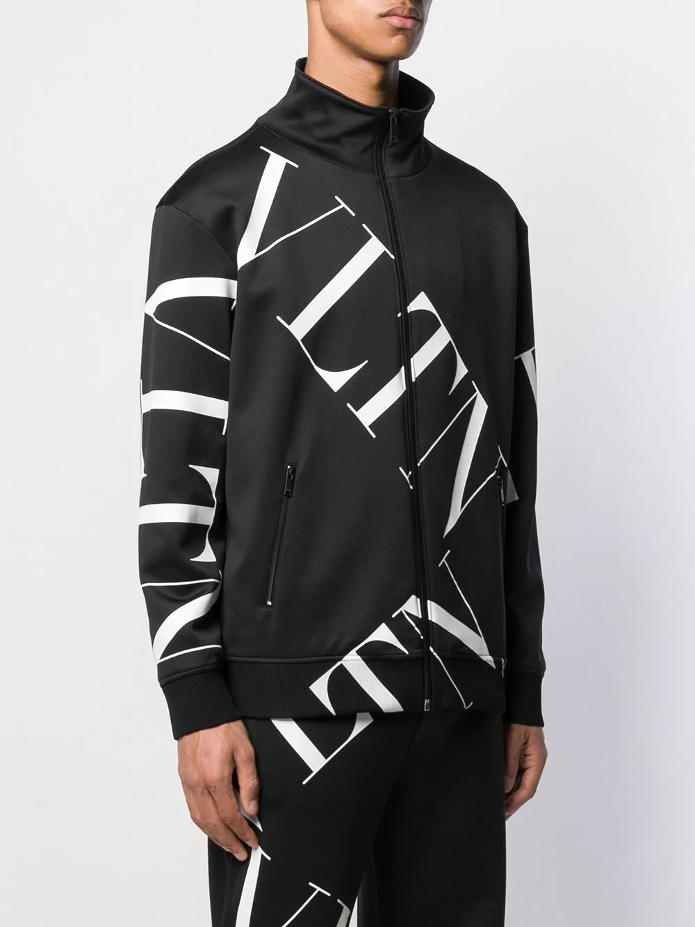 VLTN logo-print zipped sweatshirt - 3