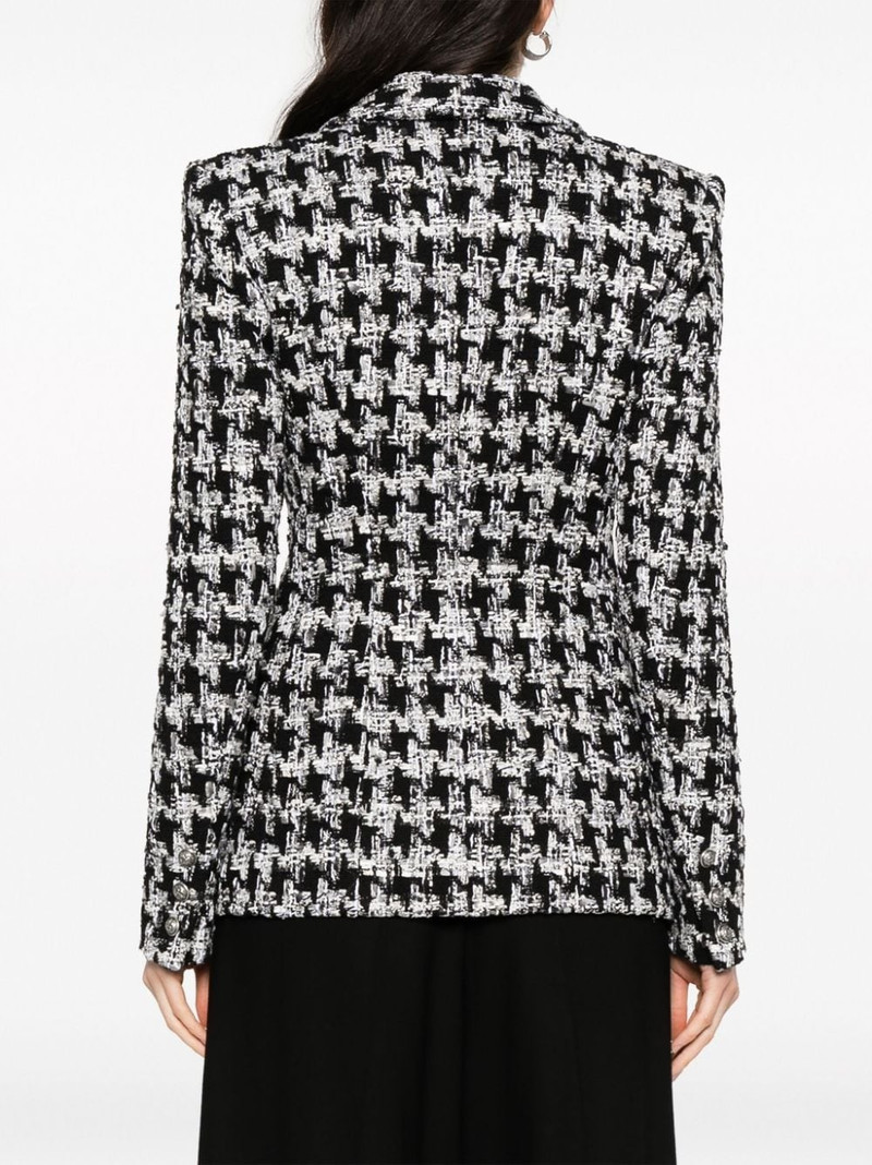 bouclÃ© houndstooth-pattern blazer 4