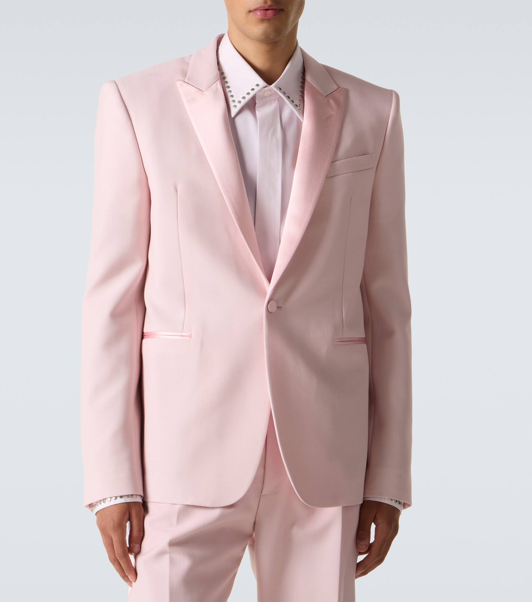 Silk-trimmed wool and mohair blazer - 3