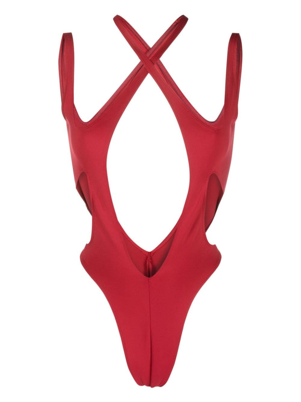 cut-out sleeveless swimsuit - 1