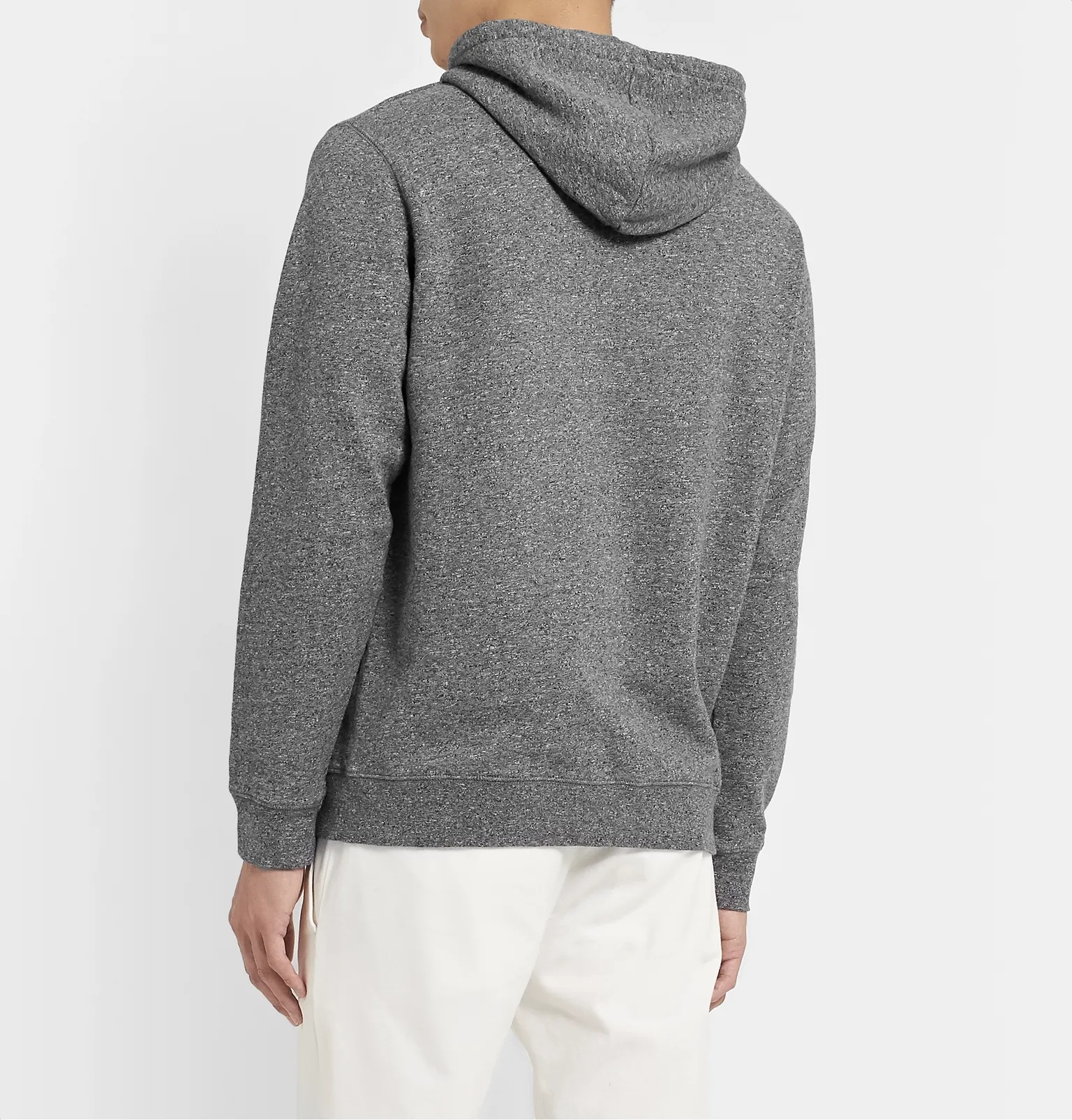 Mélange Loopback Cotton-Jersey Hoodie - 5