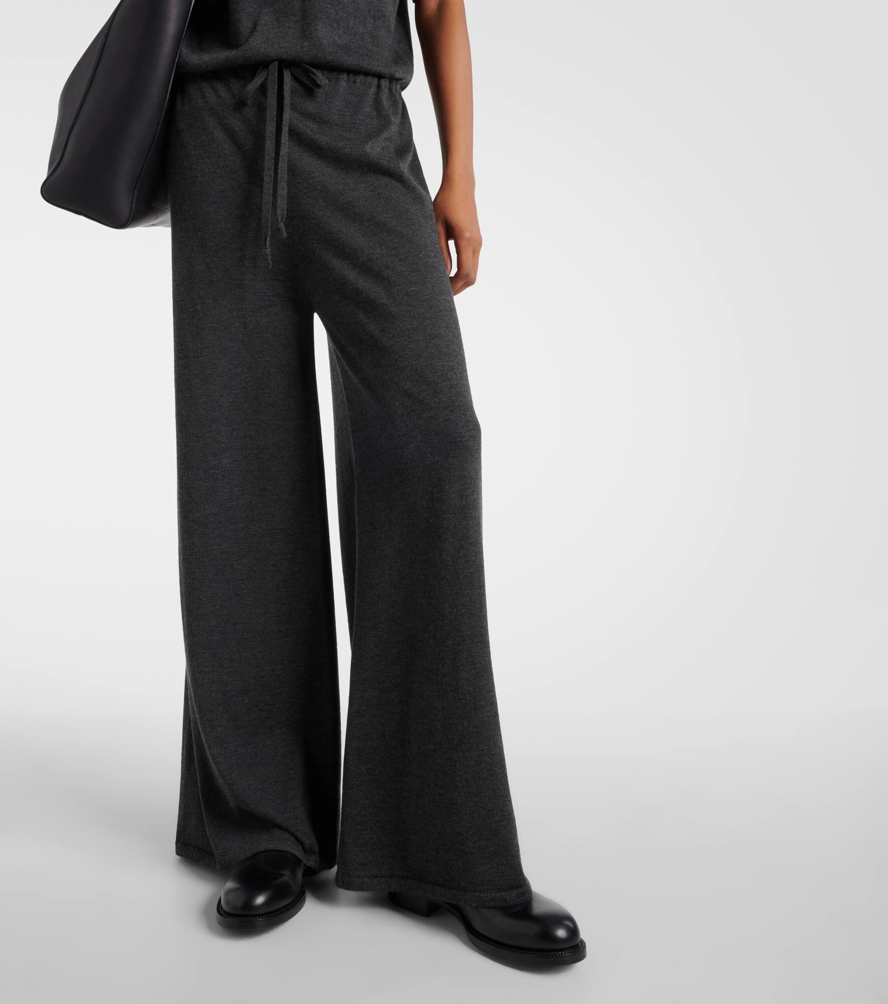 Helphine cashmere wide-leg pants - 6