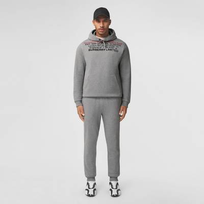 Burberry Location Print Cotton Hoodie outlook