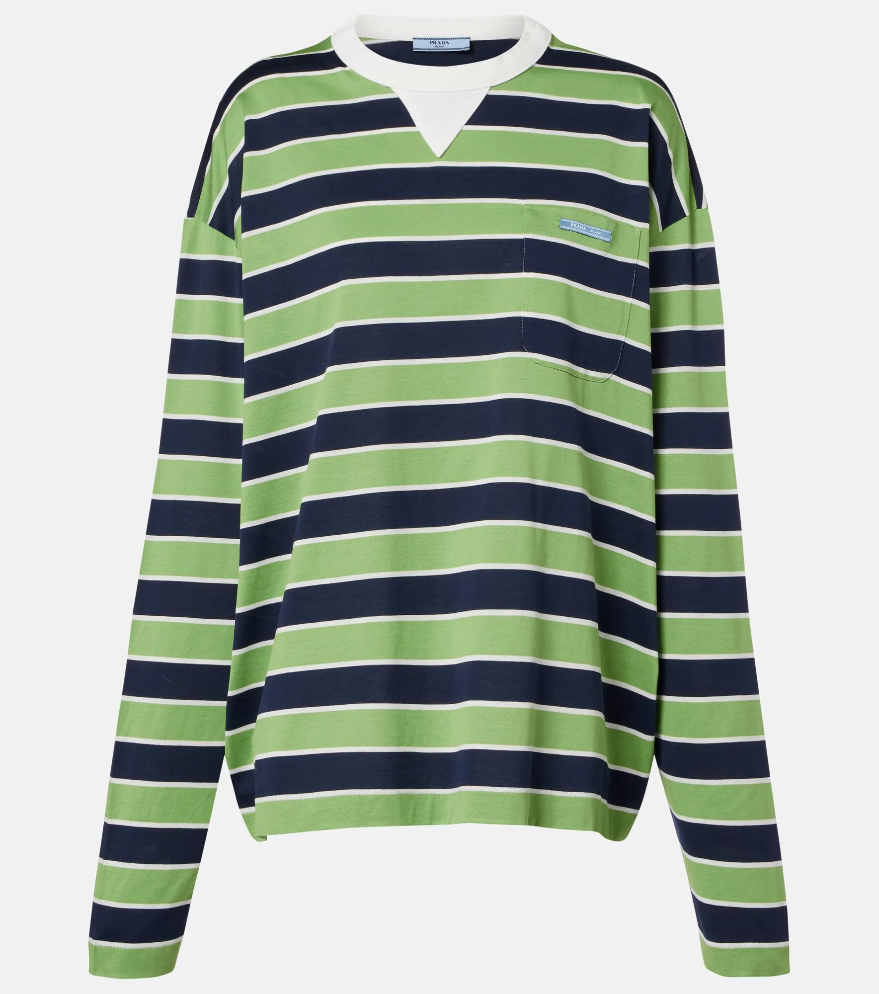 Striped cotton jersey T-shirt - 1