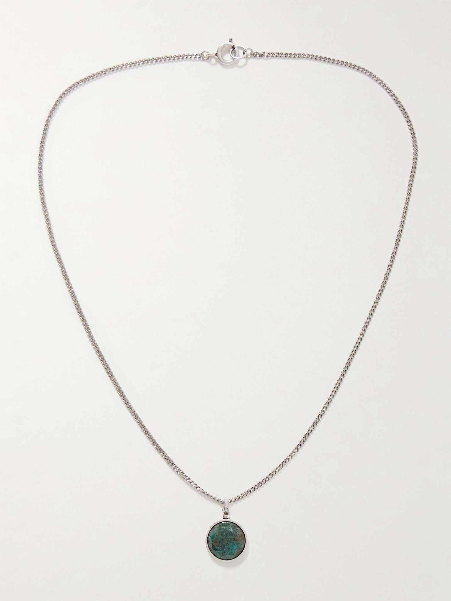 Alto Silver-Tone Turquoise Pendant Necklace - 4