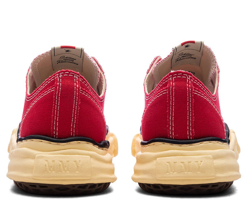 Maison MIHARAYASUHIRO PETERSON LOW VINTAGE COLOR SOLE CANVAS - RED outlook