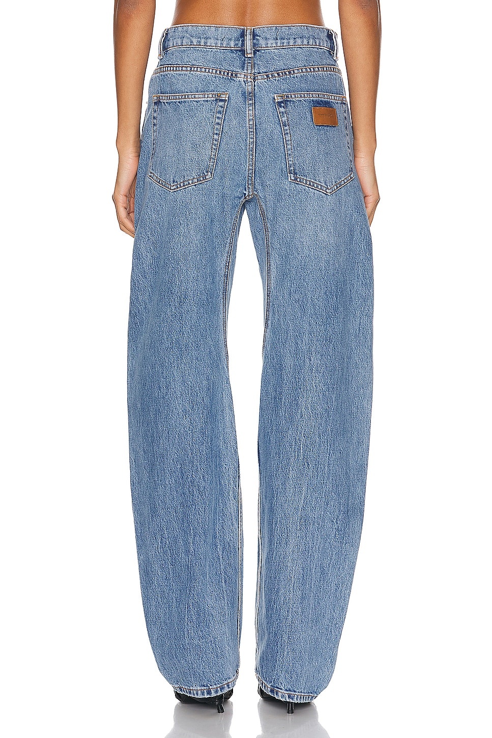 ALEXANDER WANG ワイドレッグトラウザー Alexander Wang Slouchy Twisted Mid Rise | forward | REVERSIBLE