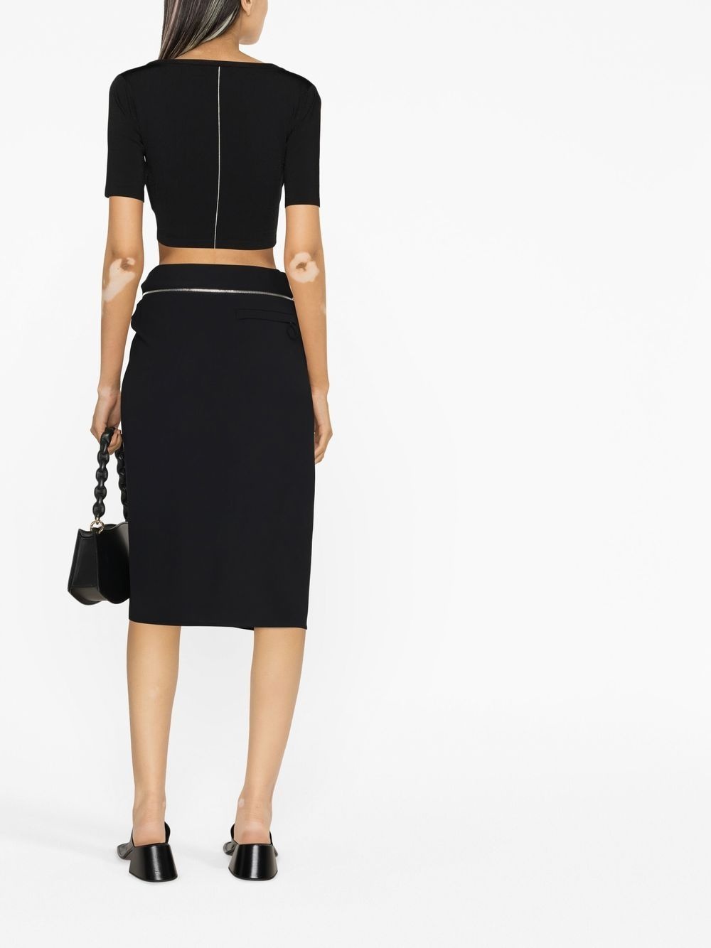 Bodri gathered midi skirt - 4