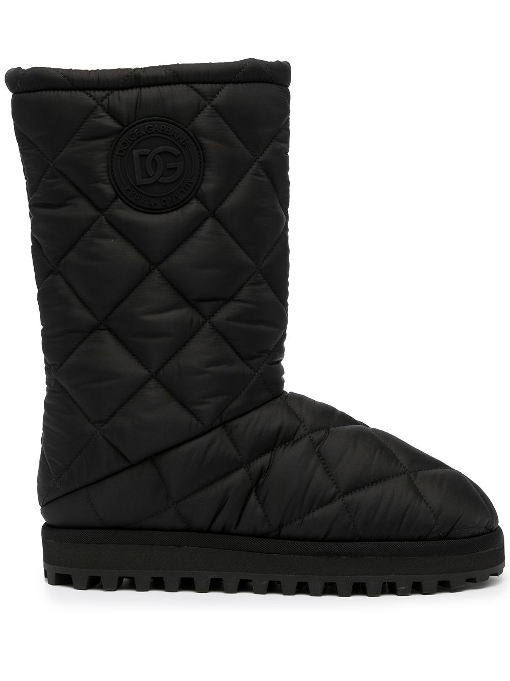 quilted snow boots - 1