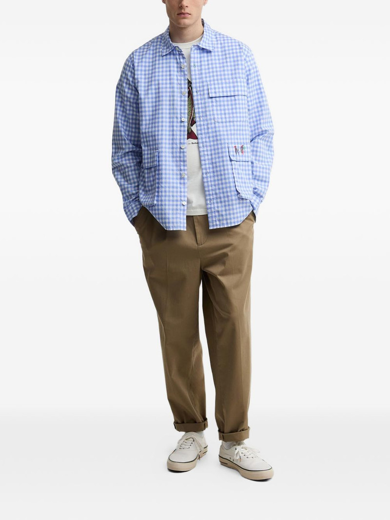 Barbour x Paul Smith gingham embroidered-detail shirt outlook