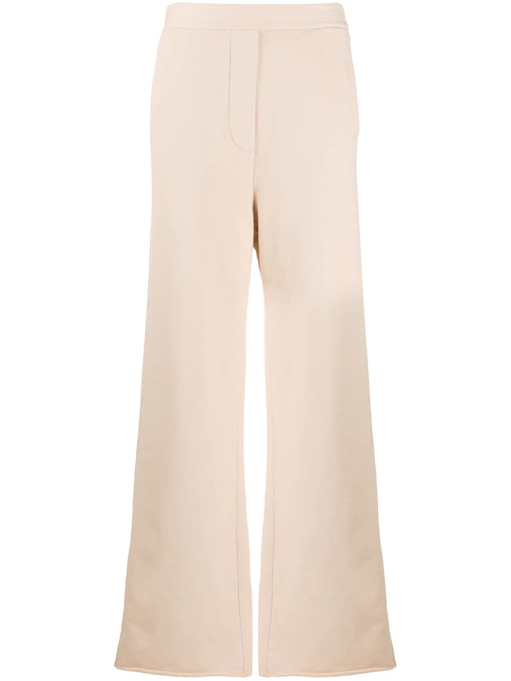 wide-leg cotton track pants - 1