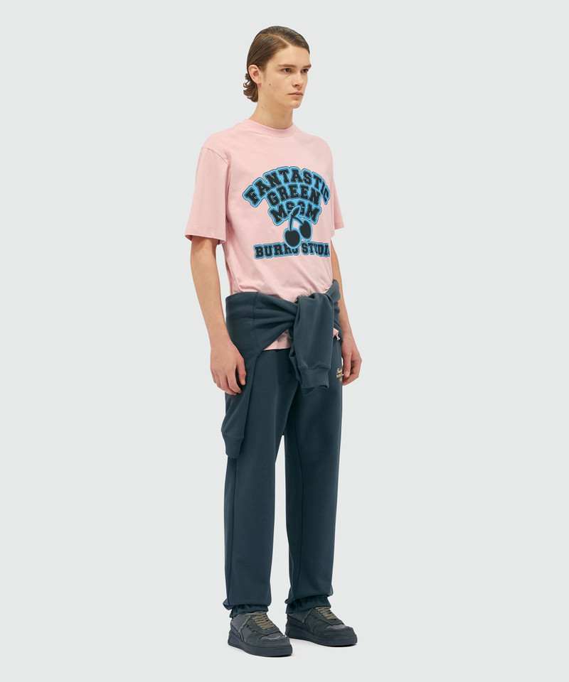 Organic cotton "Fantastic Green Burro Studio" pink T-shirt 4