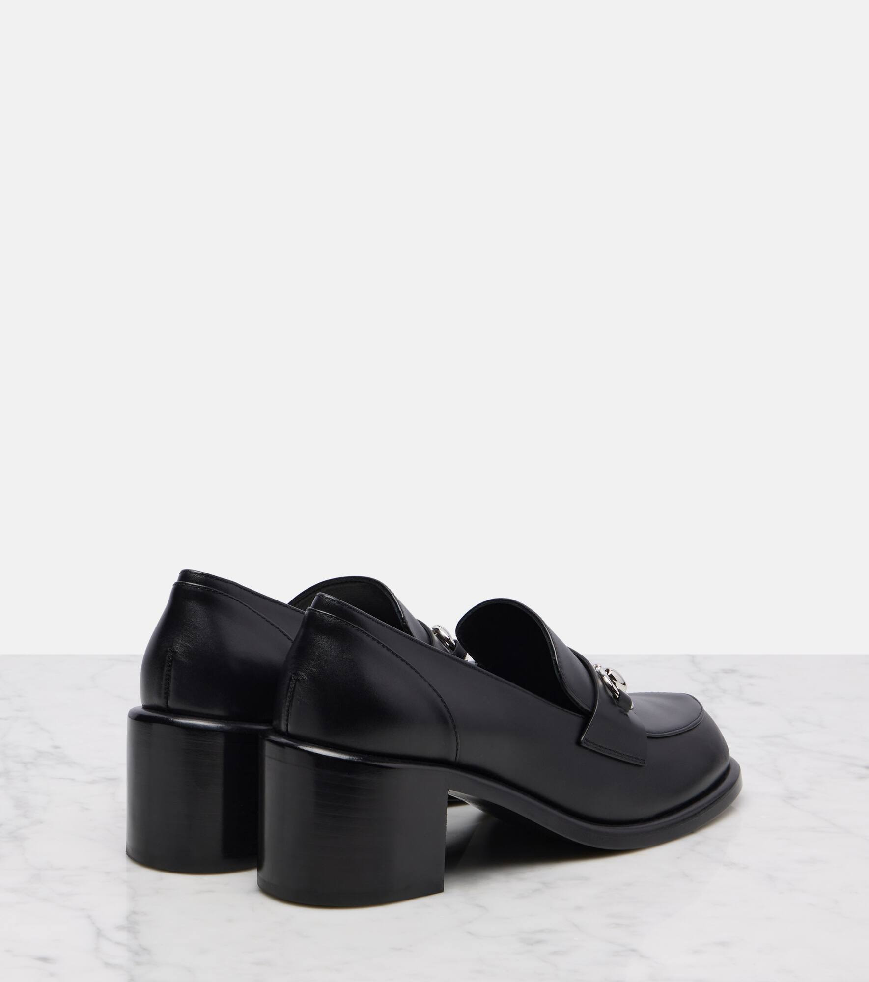 Horsebit leather loafer pumps - 2
