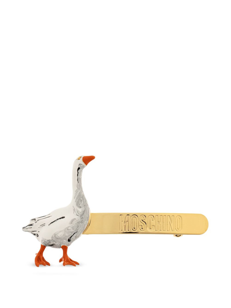 goose logo-embossed hair accessory 1