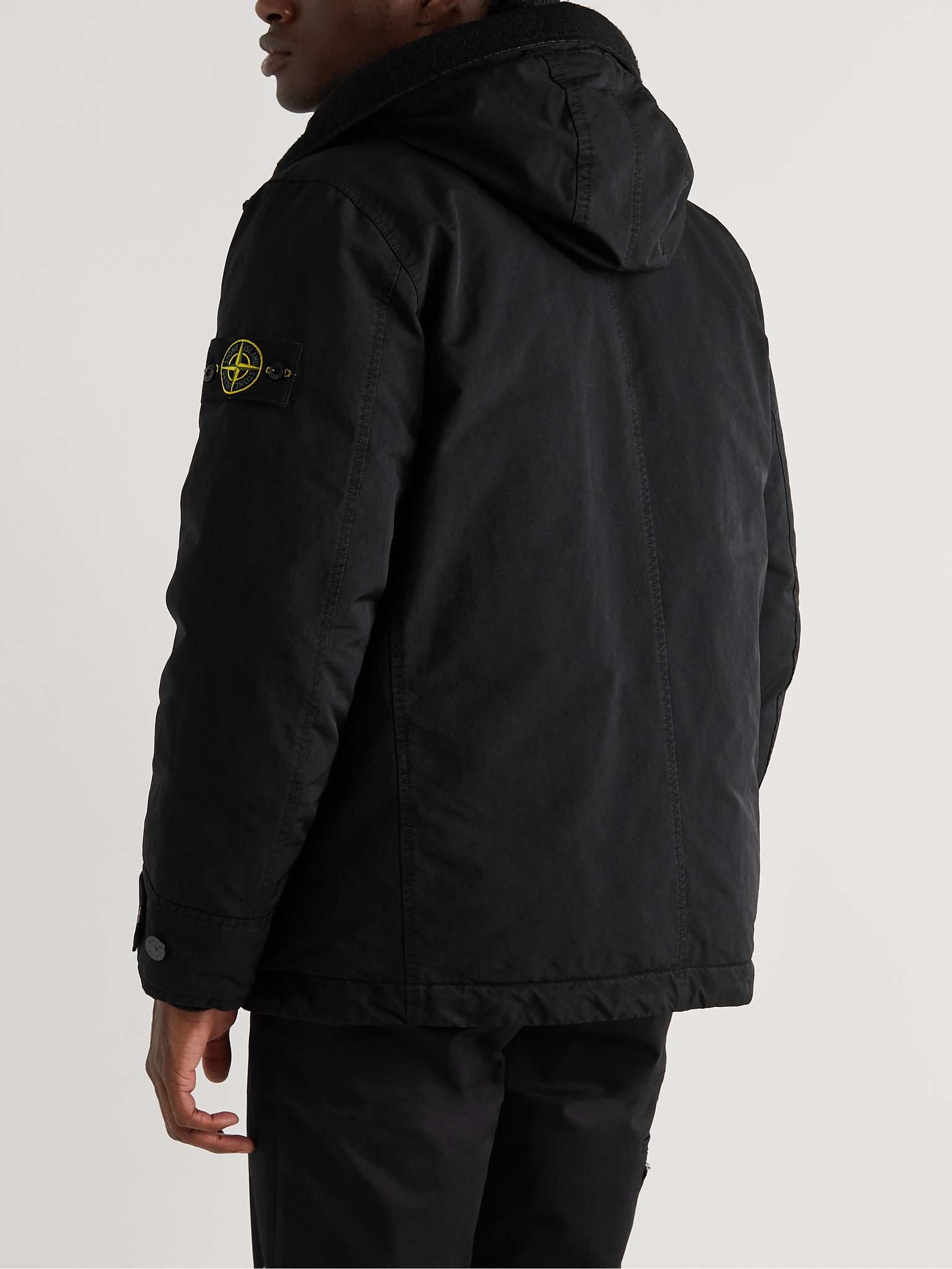 Logo-Appliquéd Shell Hooded Down Jacket - 4