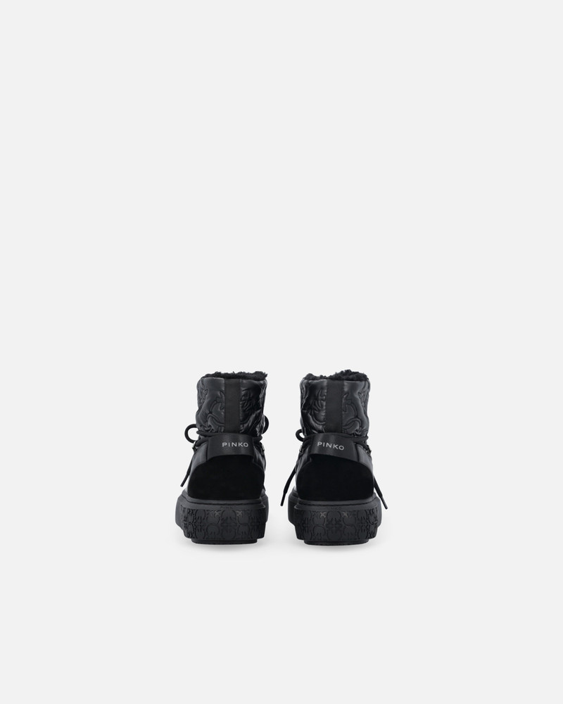 QUILTED BOOTS WITH LOVE BIRDS LOGO 8