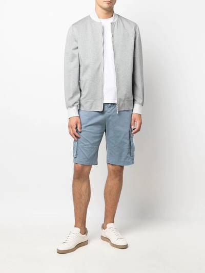 Brunello Cucinelli long-sleeve jersey bomber jacket outlook