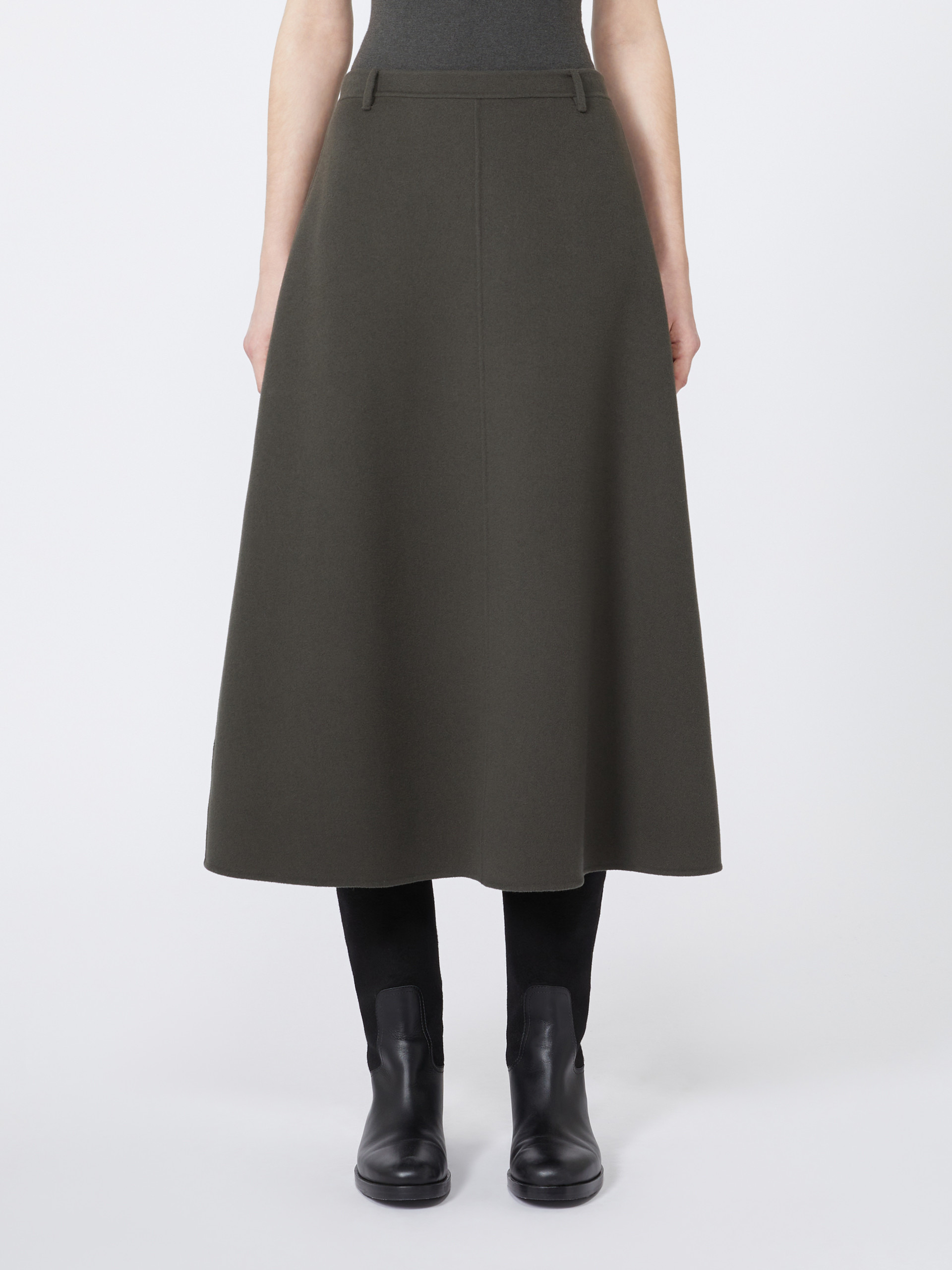 GLORIA Flared wool skirt - 3