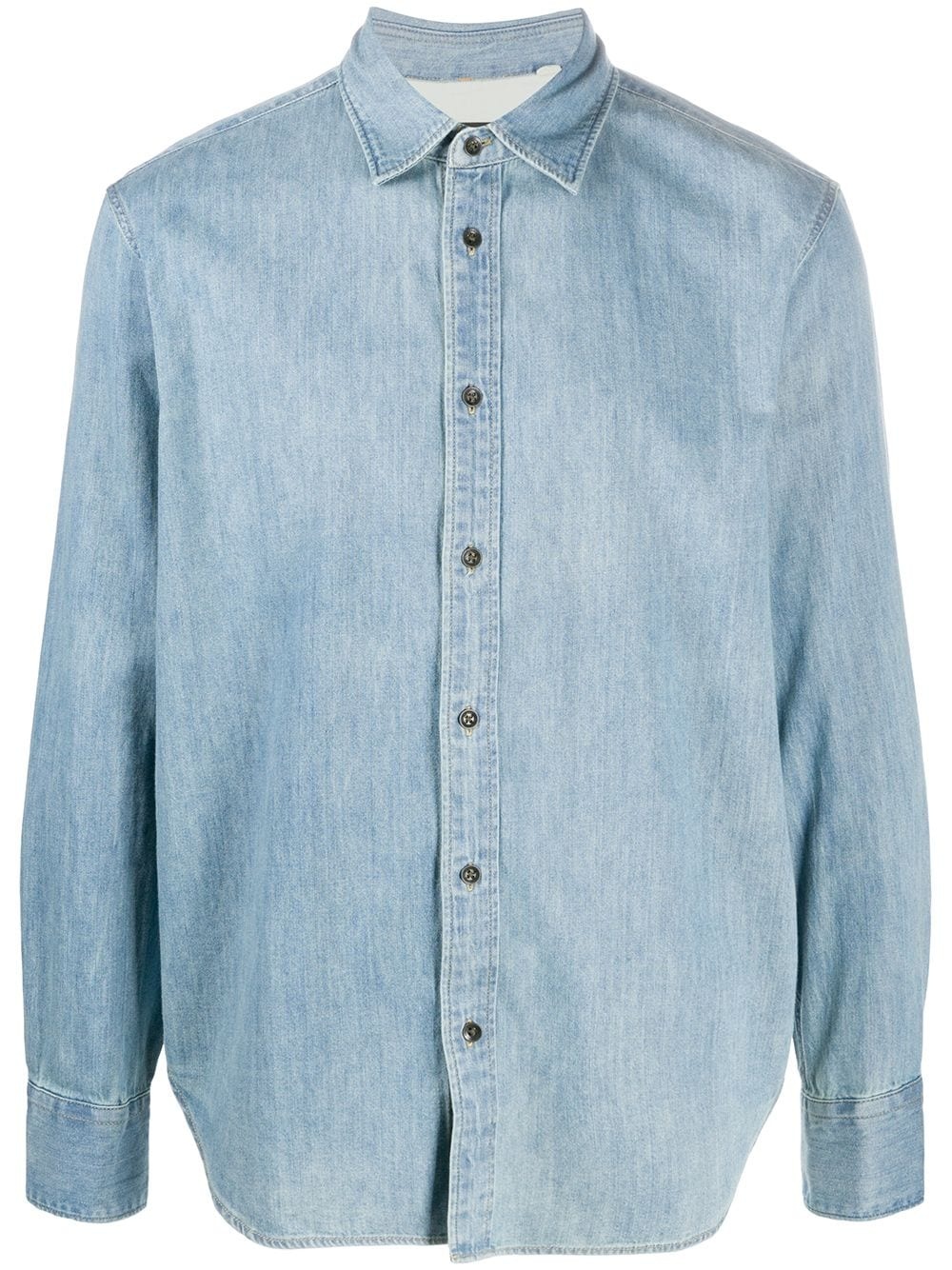 denim button-up shirt - 1