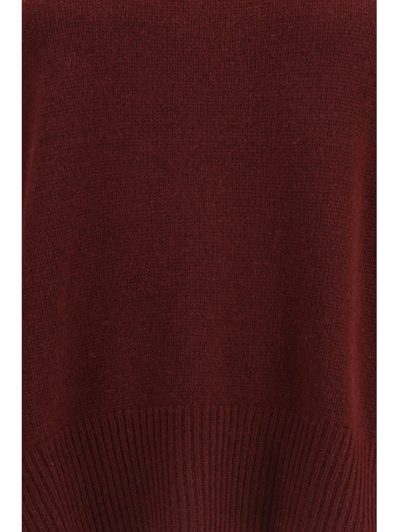Allude Cashmere Crewneck Sweater — Red 3