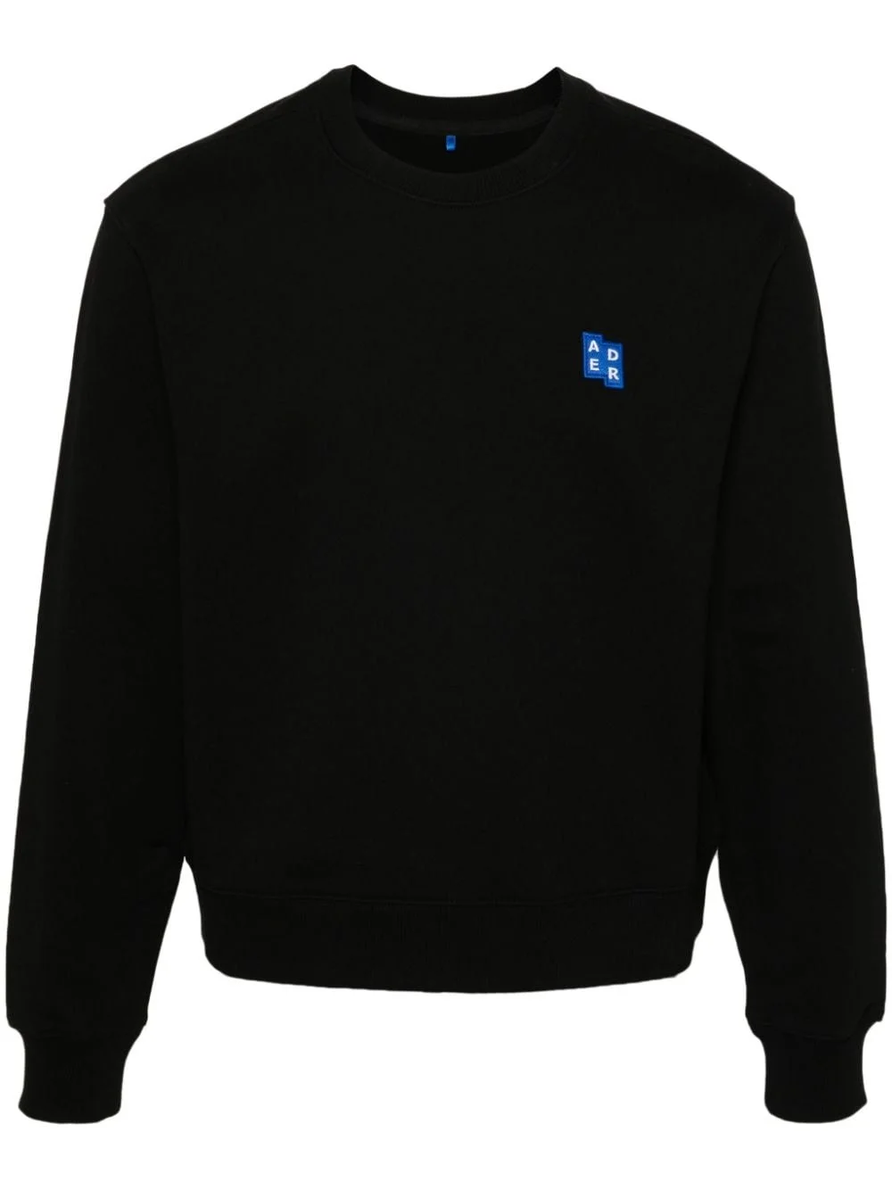 logo-patch cotton sweatshirt - 1