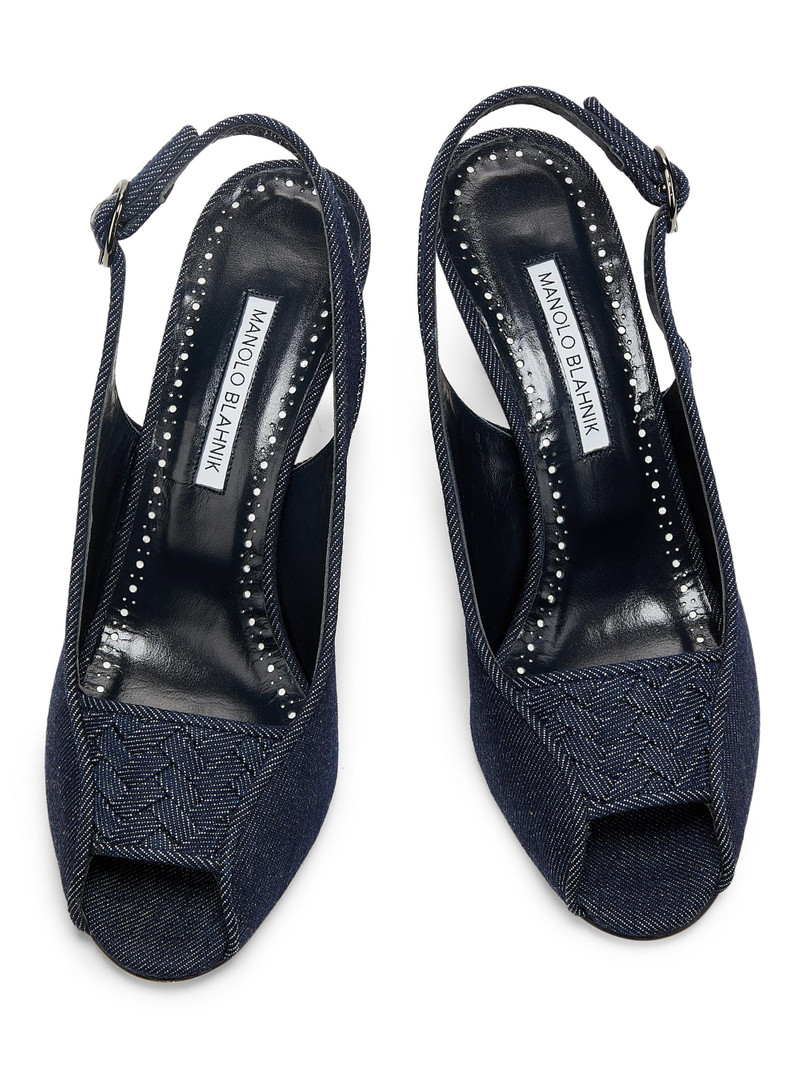 70mm slingback peep-toe 펌프 4