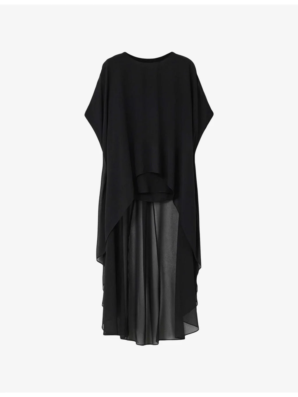 Jamie Cape-Effect Sheer Woven Top - 1