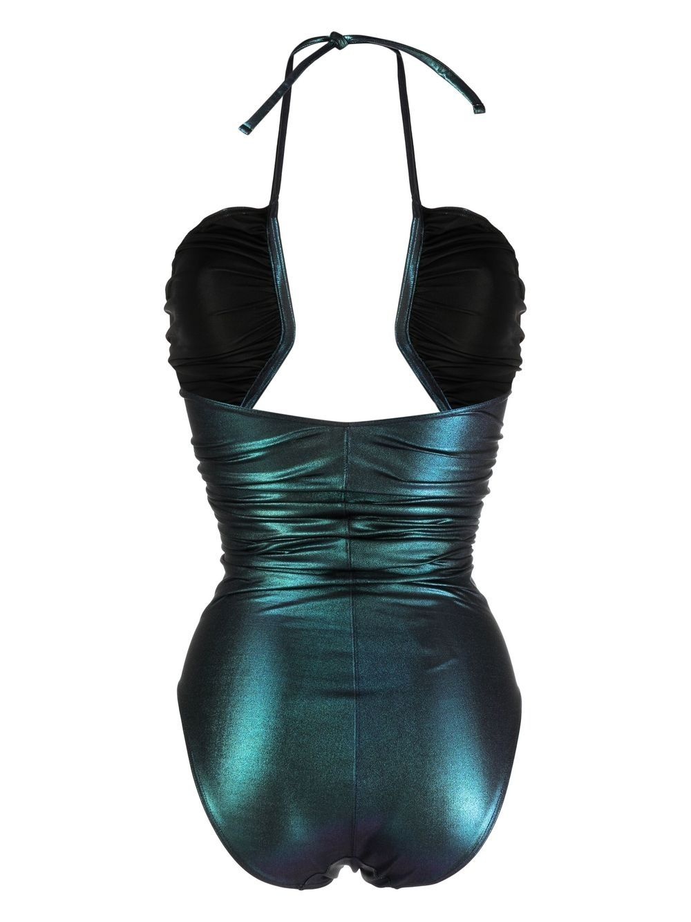 iridescent-effect cut-out swimsuit - 2