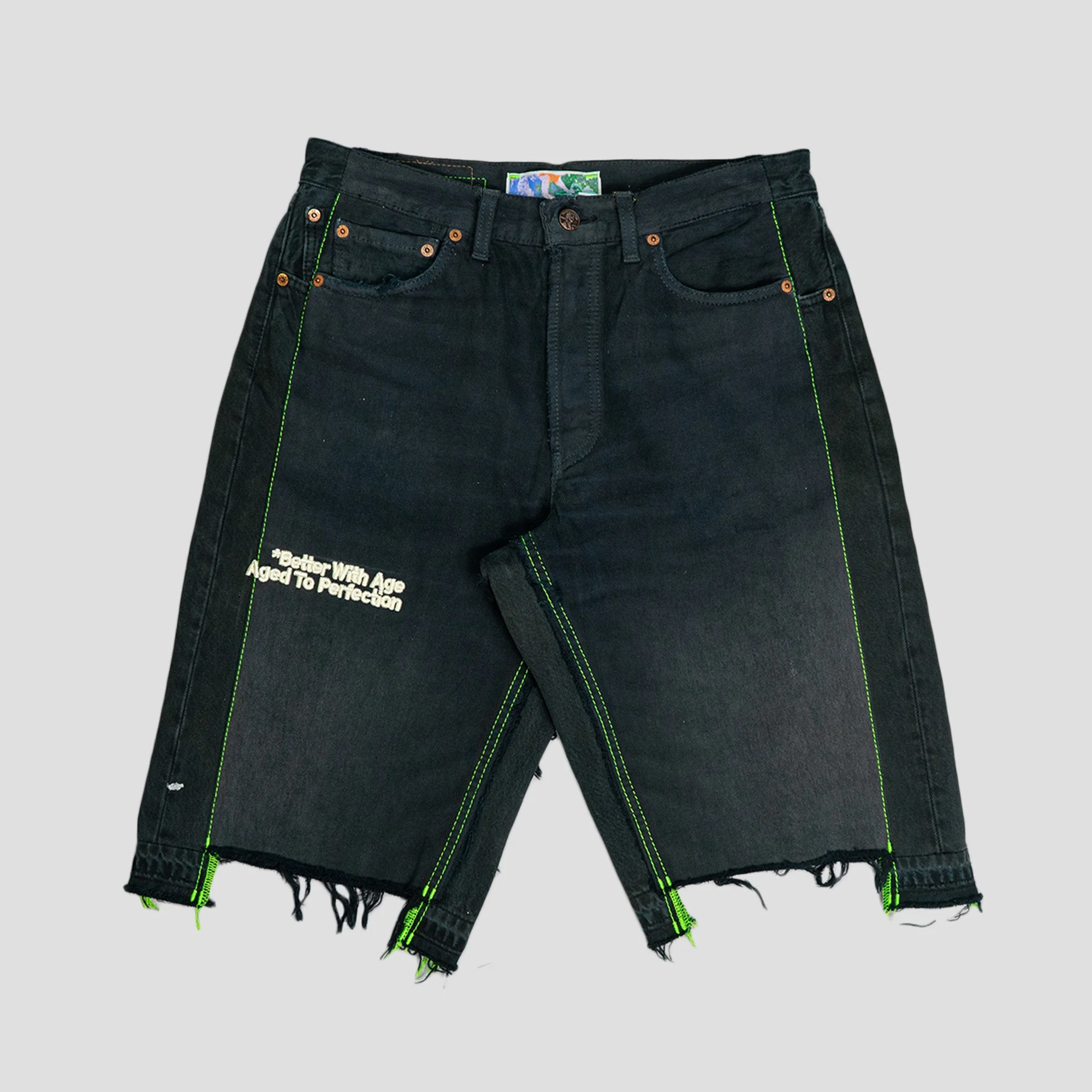 MONROE TRIPLE-WIDE DENIM SHORT - 1