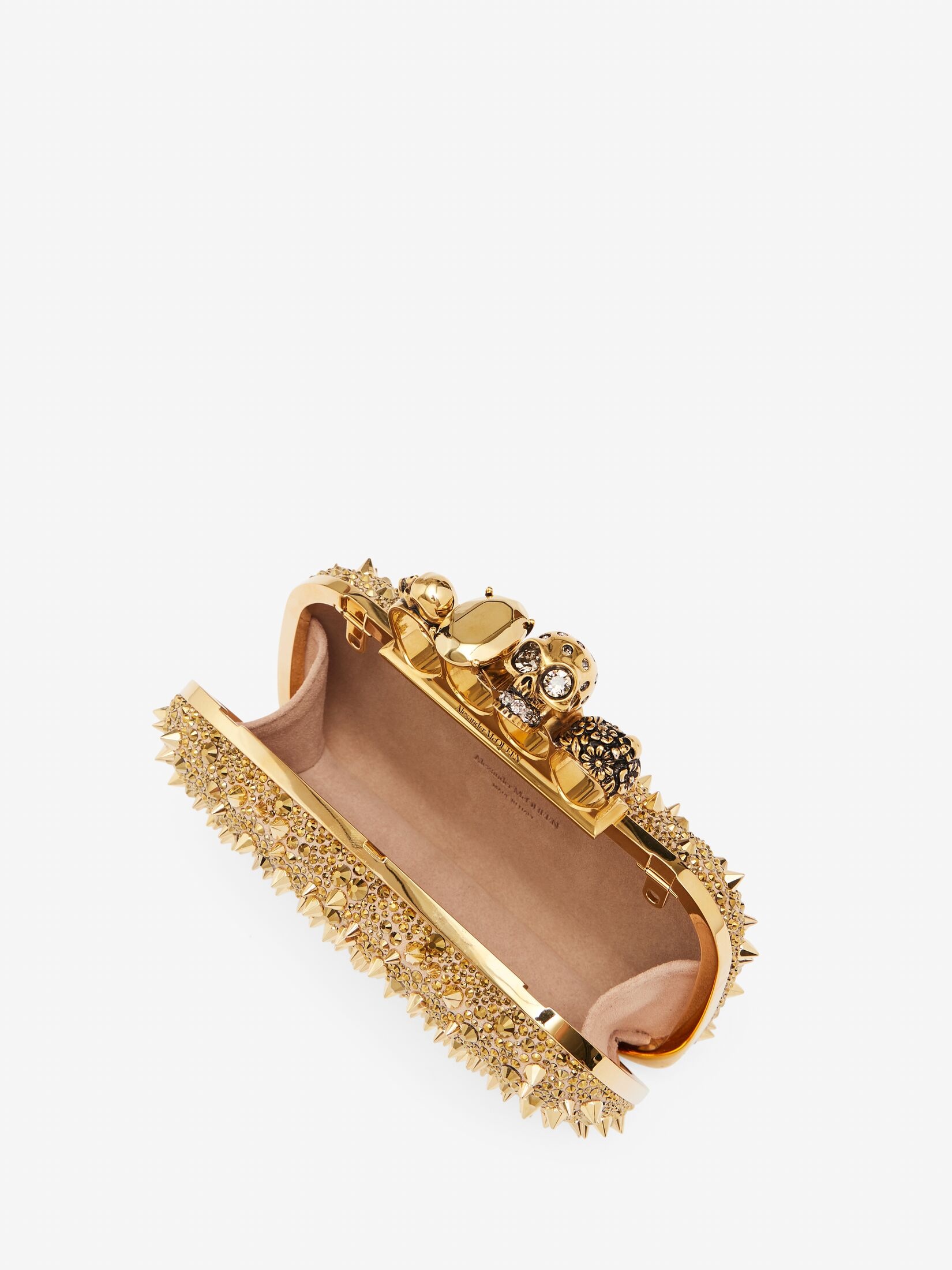 Women's Knuckle Clutch in Gold - 4