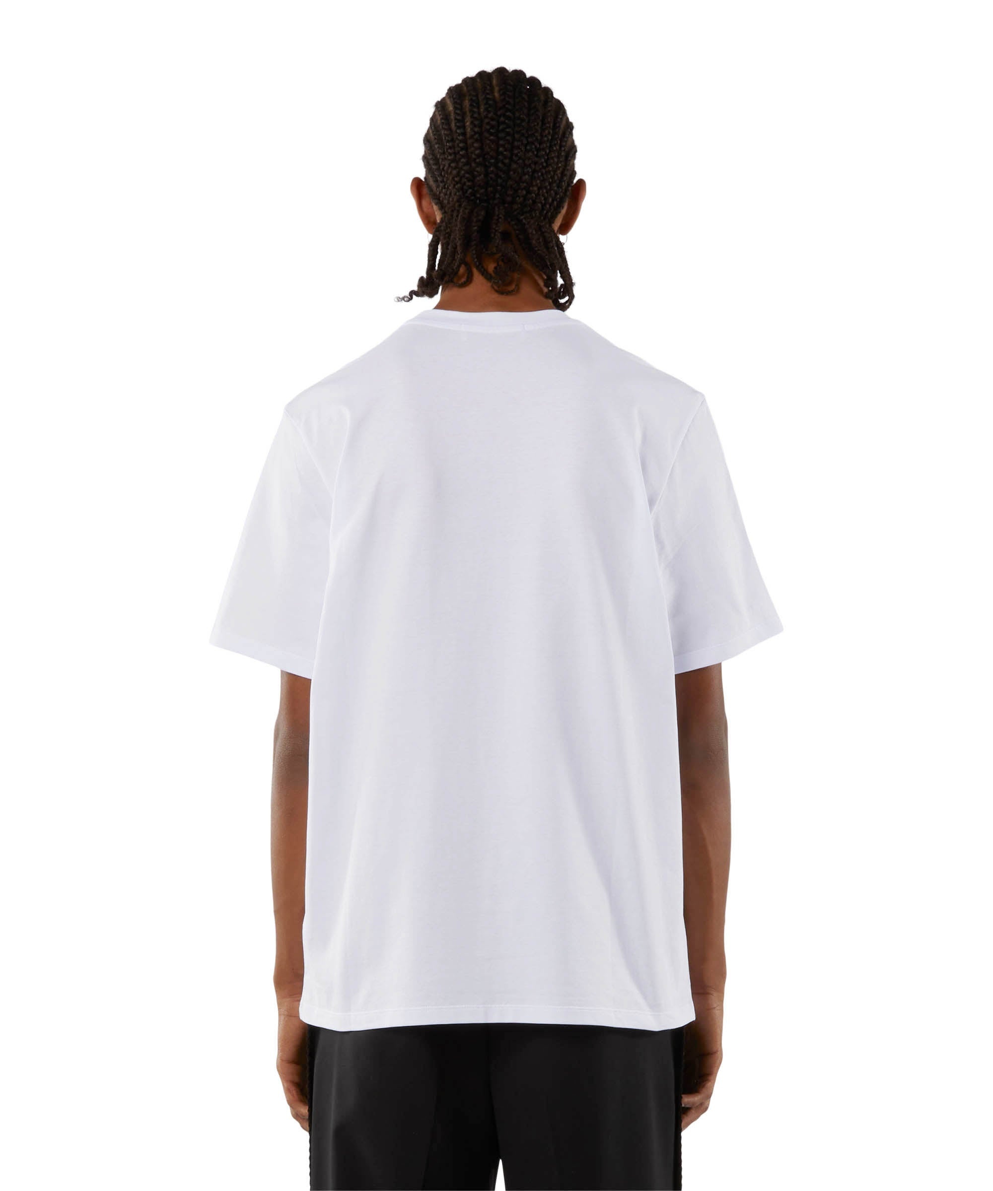 Cotton T-shirt with box logo - 3