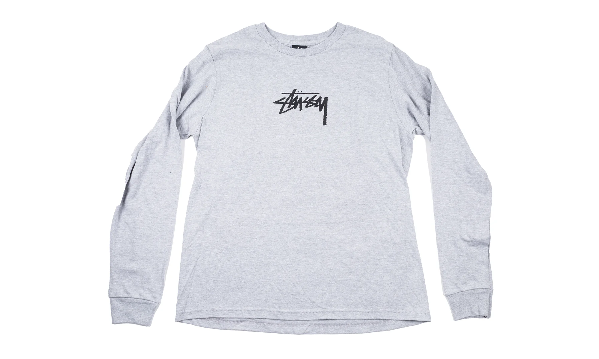 Stock Chest Logo Longsleeve Tee "Grey" STUS103 - 1