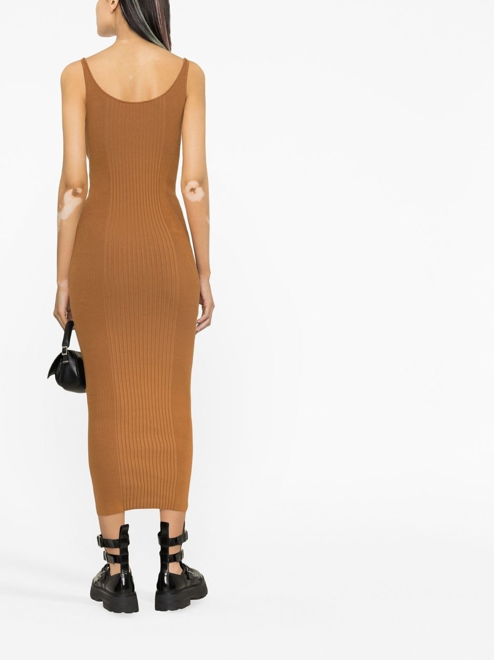 sleeveless knitted dress - 4