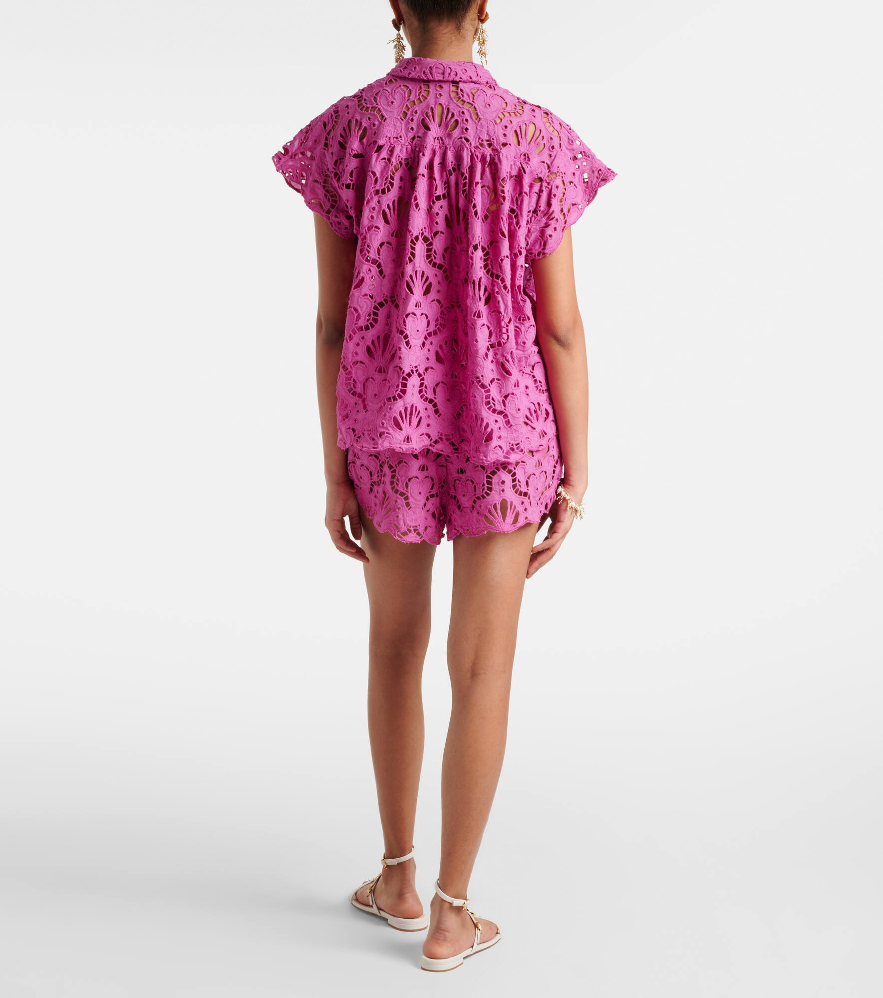 Cotton lace shirt - 3