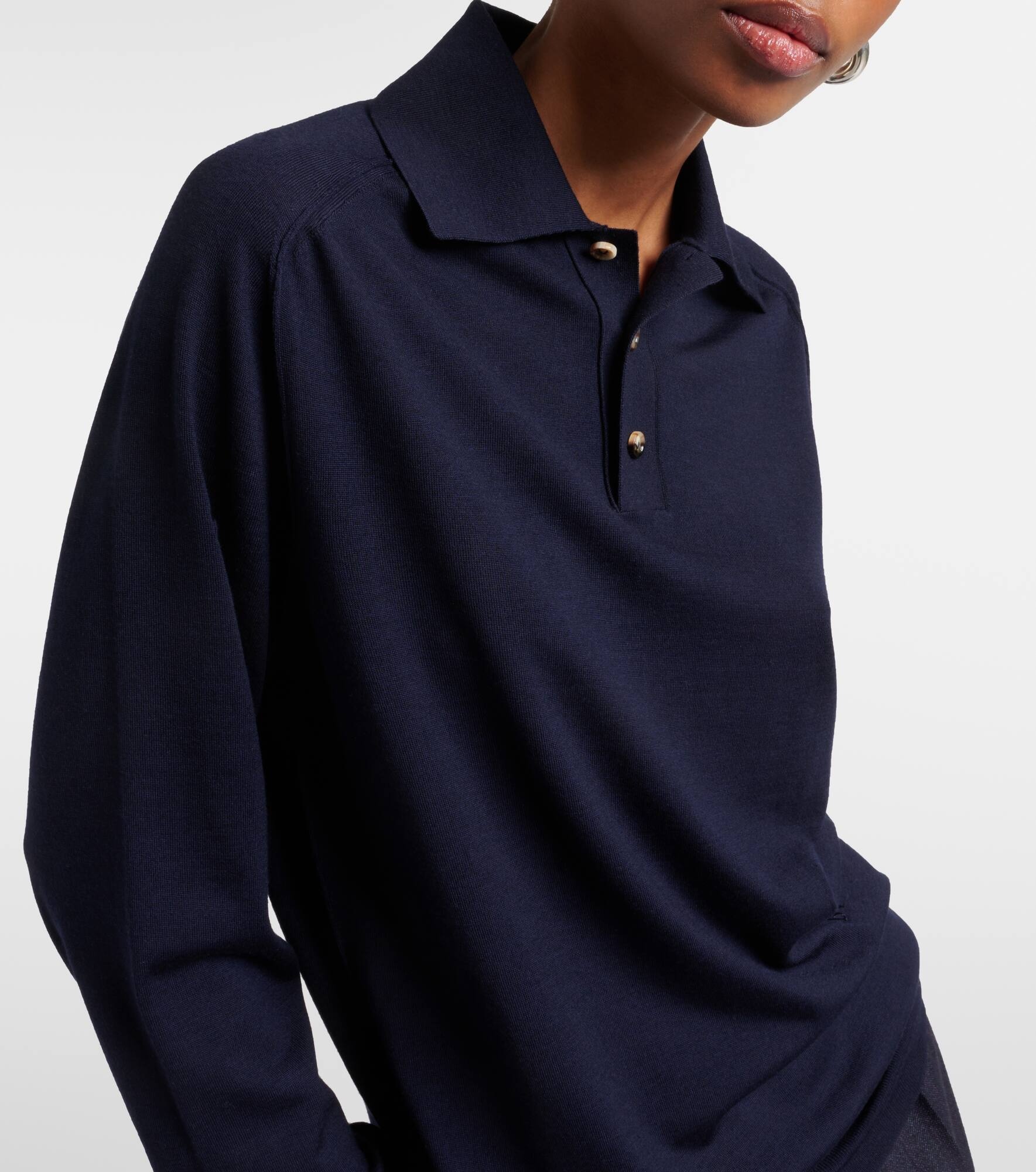 Wool polo sweater - 6