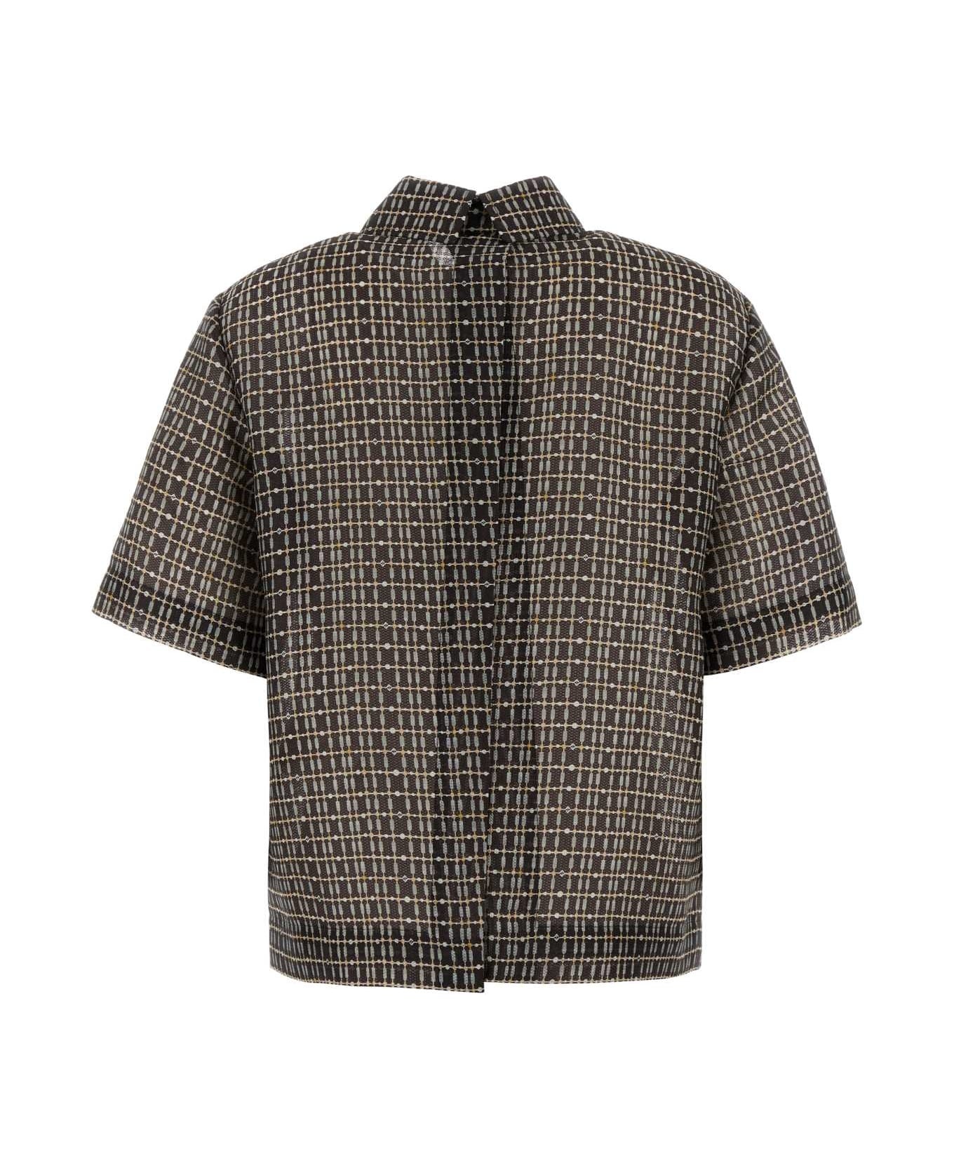 Printed Silk Blend Polo Shirt - 2