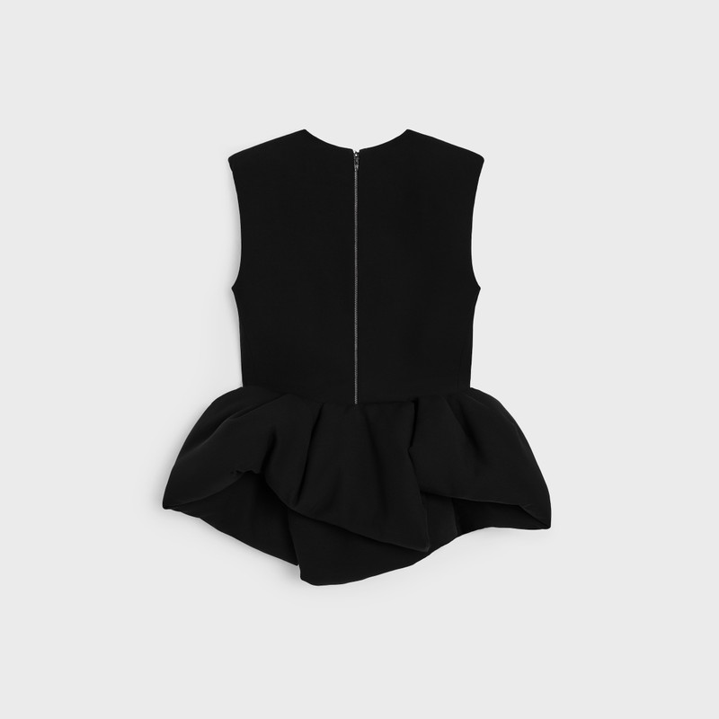 CELINE peplum top IN WOOL SILK outlook