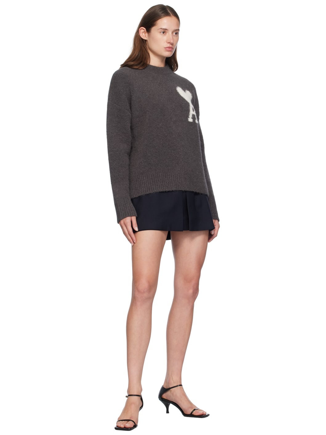 Gray Ami de Cœur Sweater - 4