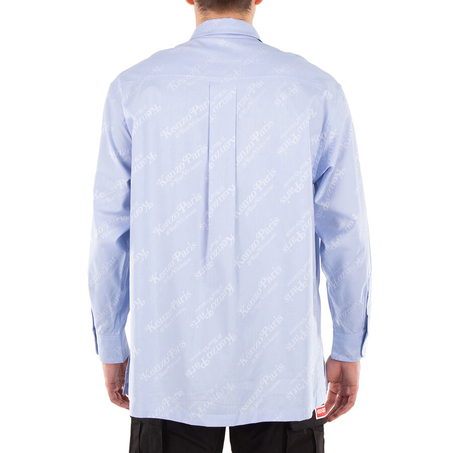 Kenzo Long Sleeve Logo Embroidered Overshirt - 4
