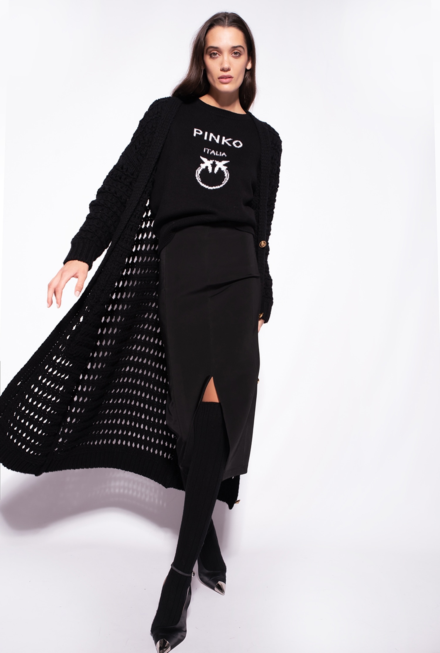 MIDI SKIRT WITH SLIT - 6