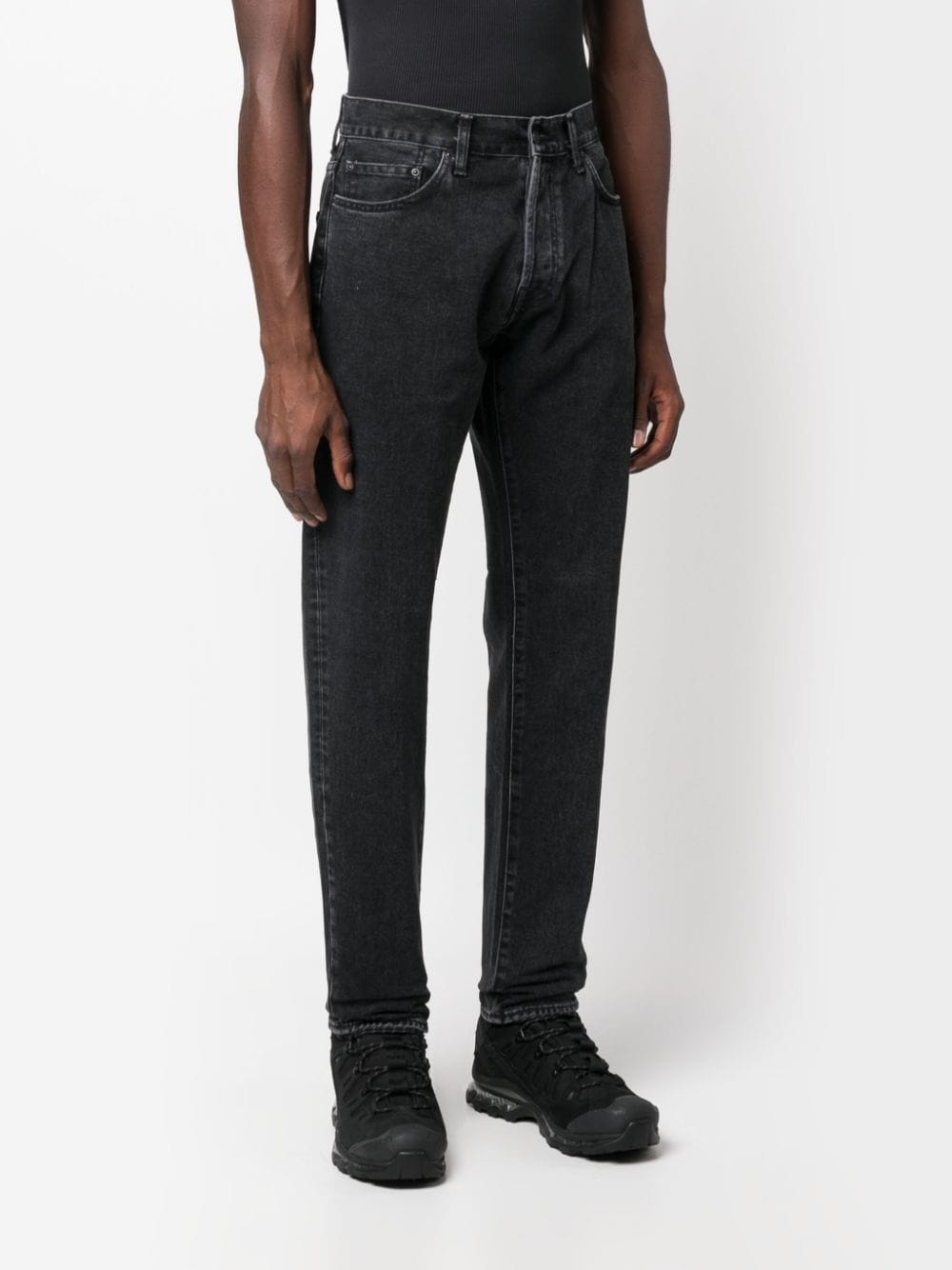 mid-rise straight-leg jeans - 3