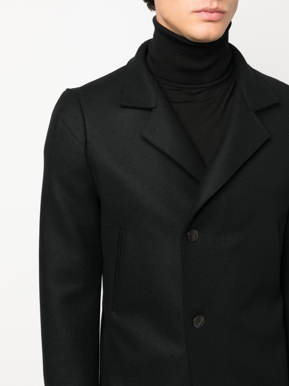 double-breasted cotton-wool blazer - 5