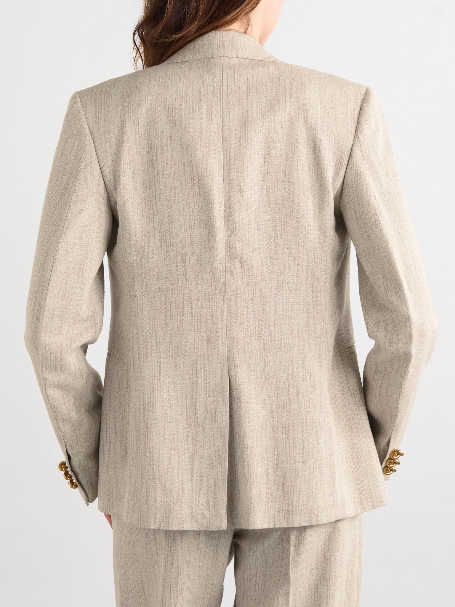 Embellished canvas jacket Gray - 4