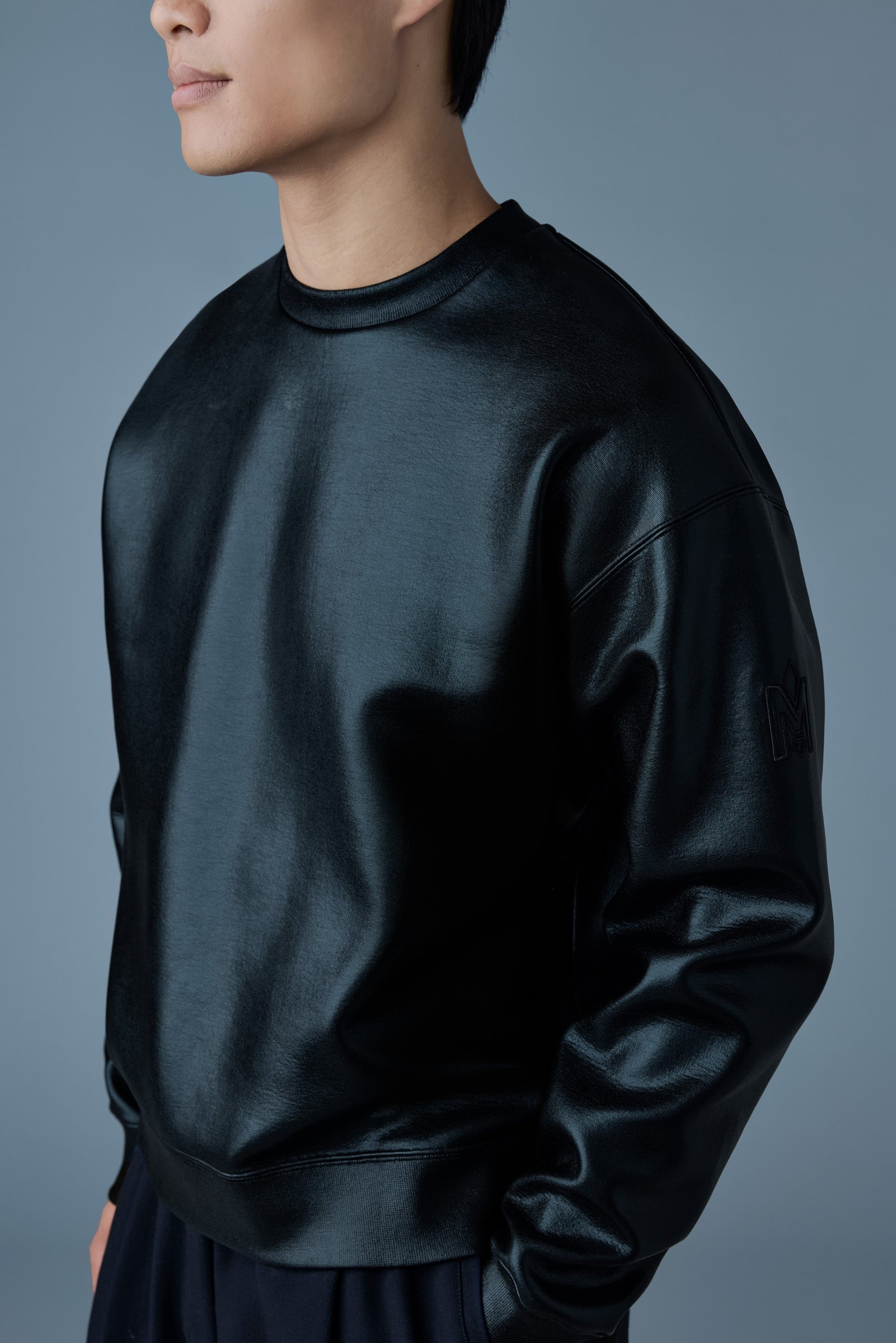 JULIAN-M Metallic double-Face Jersey Sweatshirt - 5