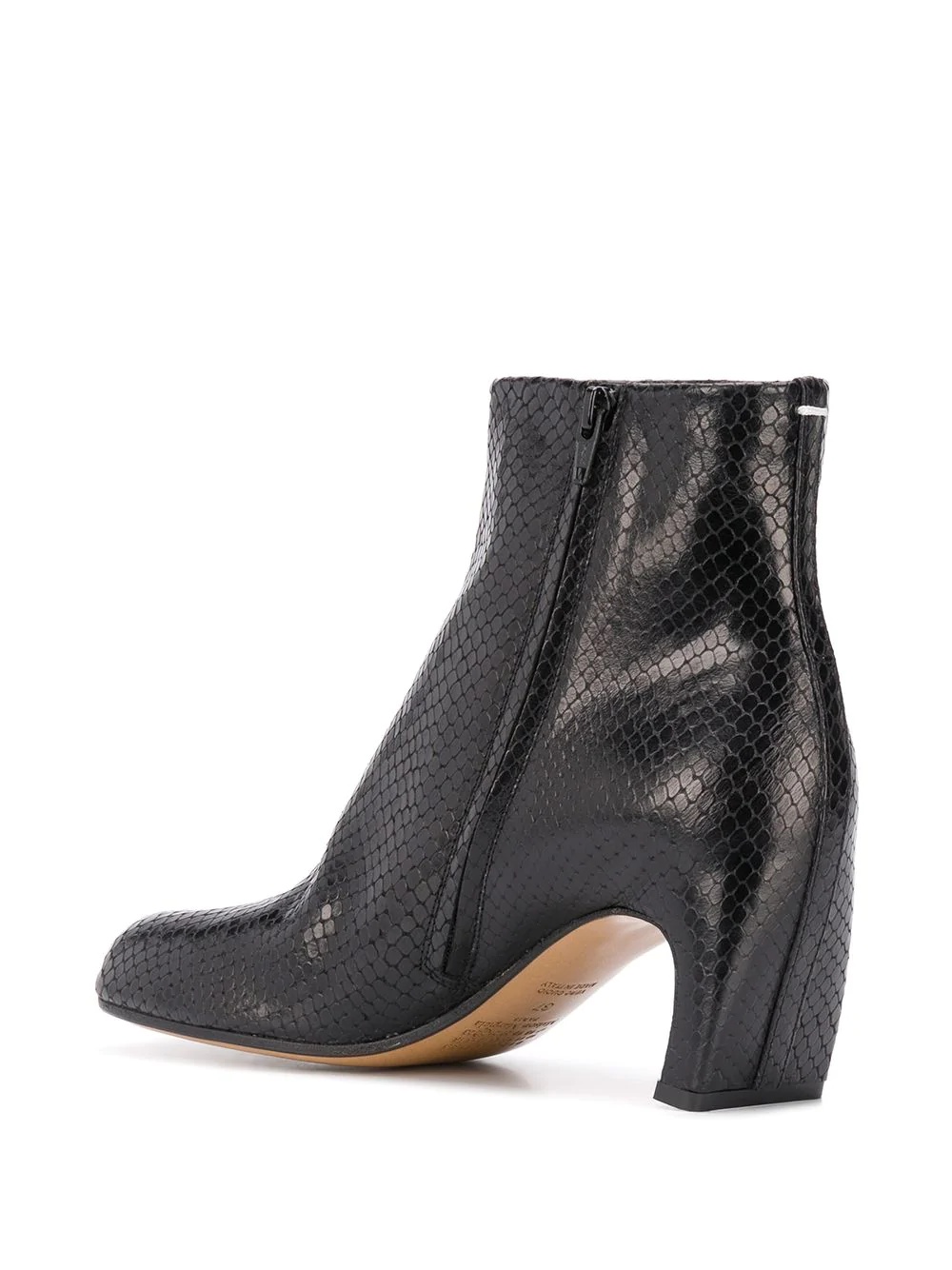 snakeskin-effect Tabi boots - 3