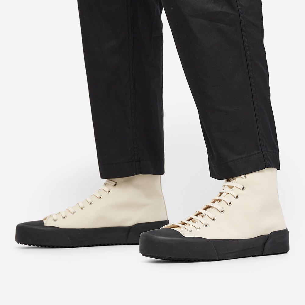 Jil Sander Canvas Hi Top Sneaker - 6