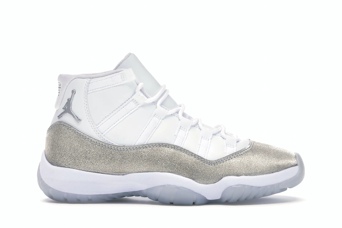 Jordan 11 Retro White Metallic Silver (W) - 1