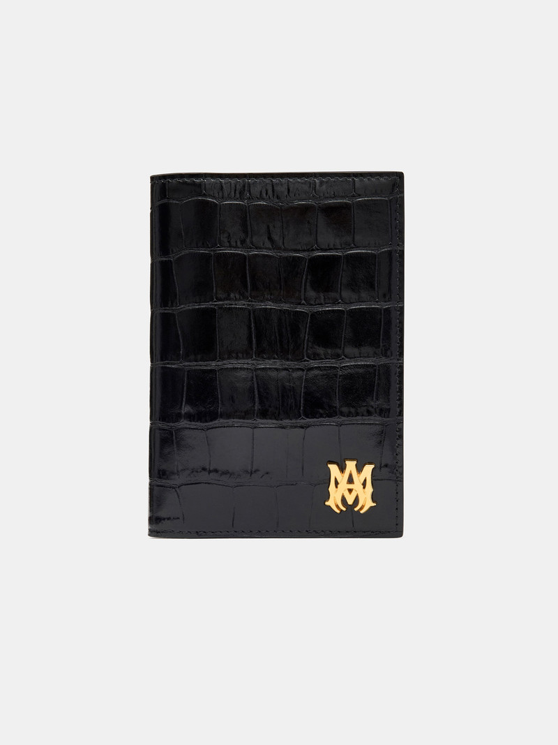 CROC EMBOSSED PASSPORT HOLDER 1